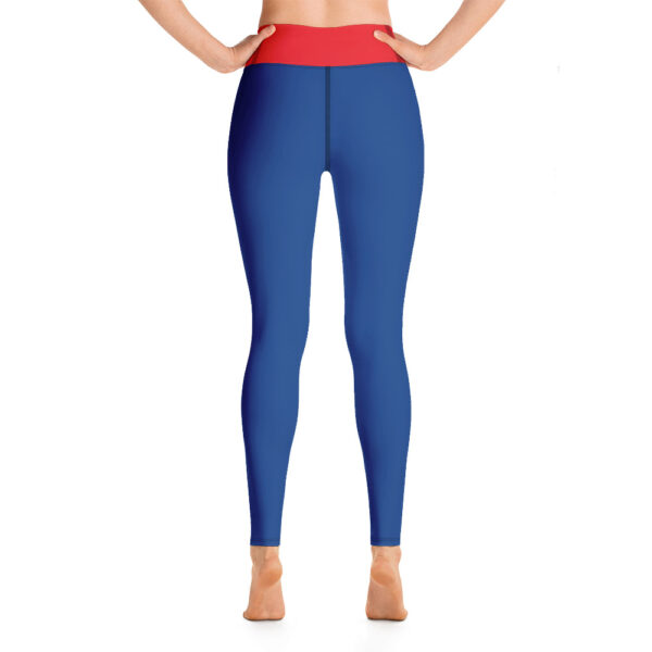 Red and Blue Yoga Leggings - Image 4